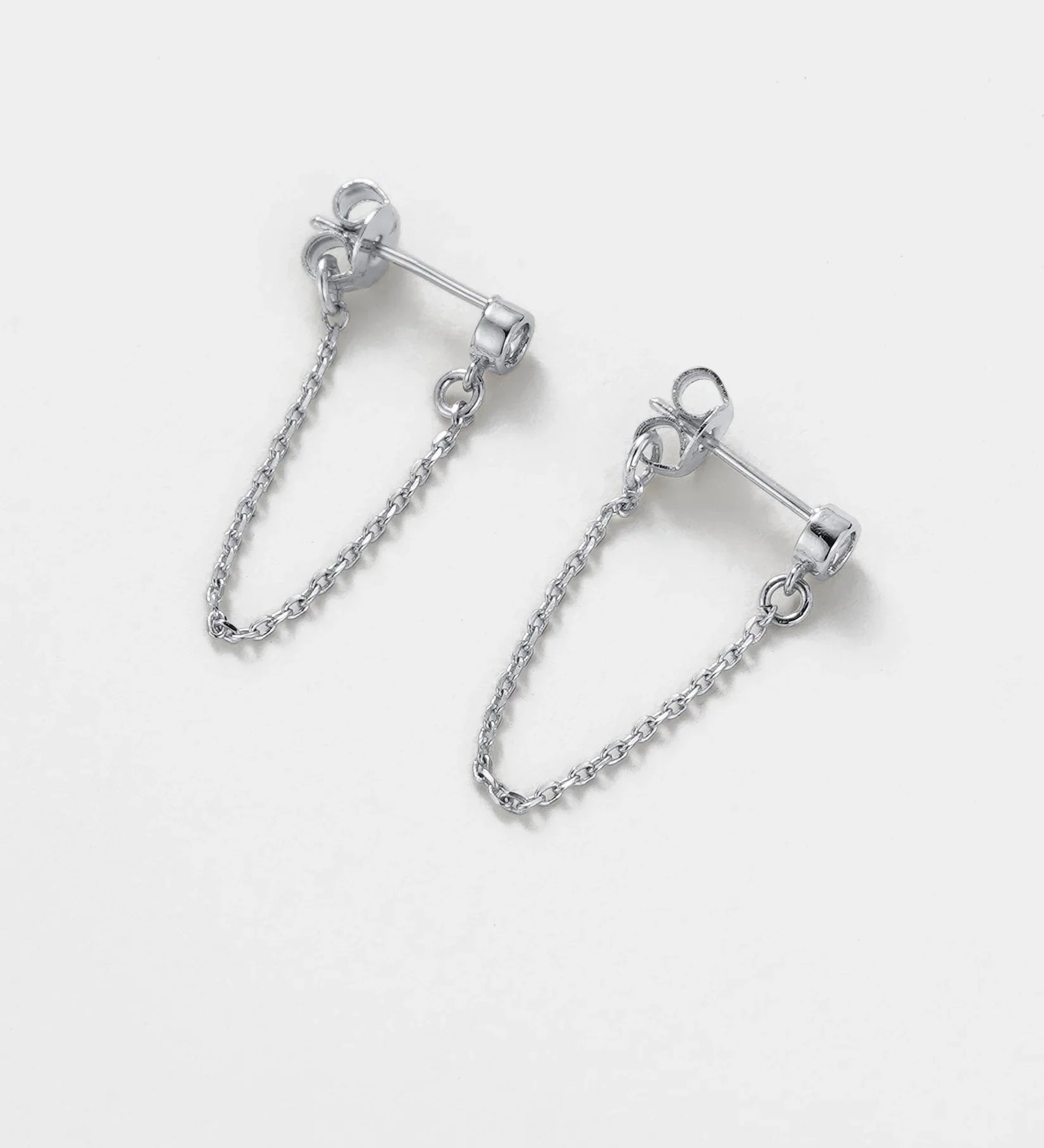 Crystal Chain Wrap Earring