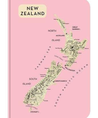 Notebook A6 NZ Map
