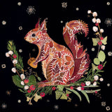 Winter Squirrel Xmas Cards - Pk 8