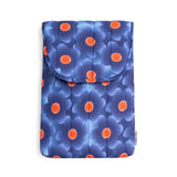 Puffy Floral Laptop Sleeve Blue 15"