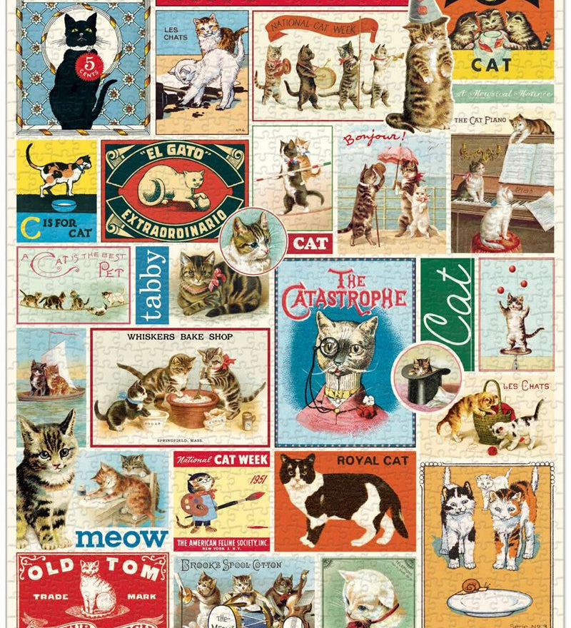 Cats & Kittens 1000 Pce Vintage Puzzle