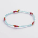 Robyn bracelet - Teal/Blush
