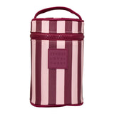 Pink Burgundy Stripe - Travel Tube