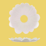 Large Flower Plate - with Yellow Centre