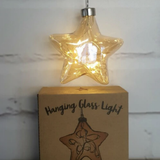 Champagne Star Hanging Glass Light