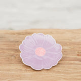 Flower Trinket Dish - Purple with Pink Centre
