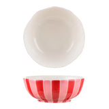 Medium Bowl - Pink and red stripe