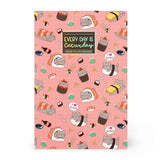 Notebook - Medium - Lined - Sushi Cat