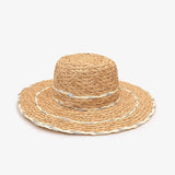 Natural & Silver Woven Sunhat