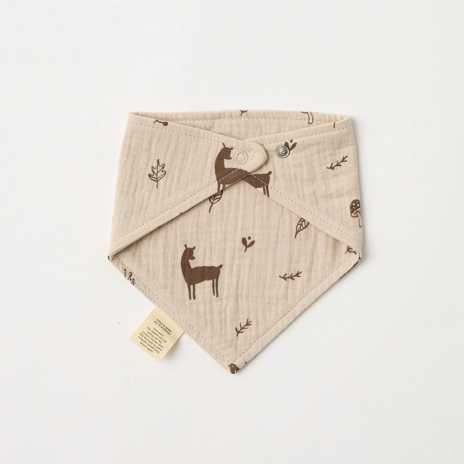 Organic Muslin Bib - Woodlands