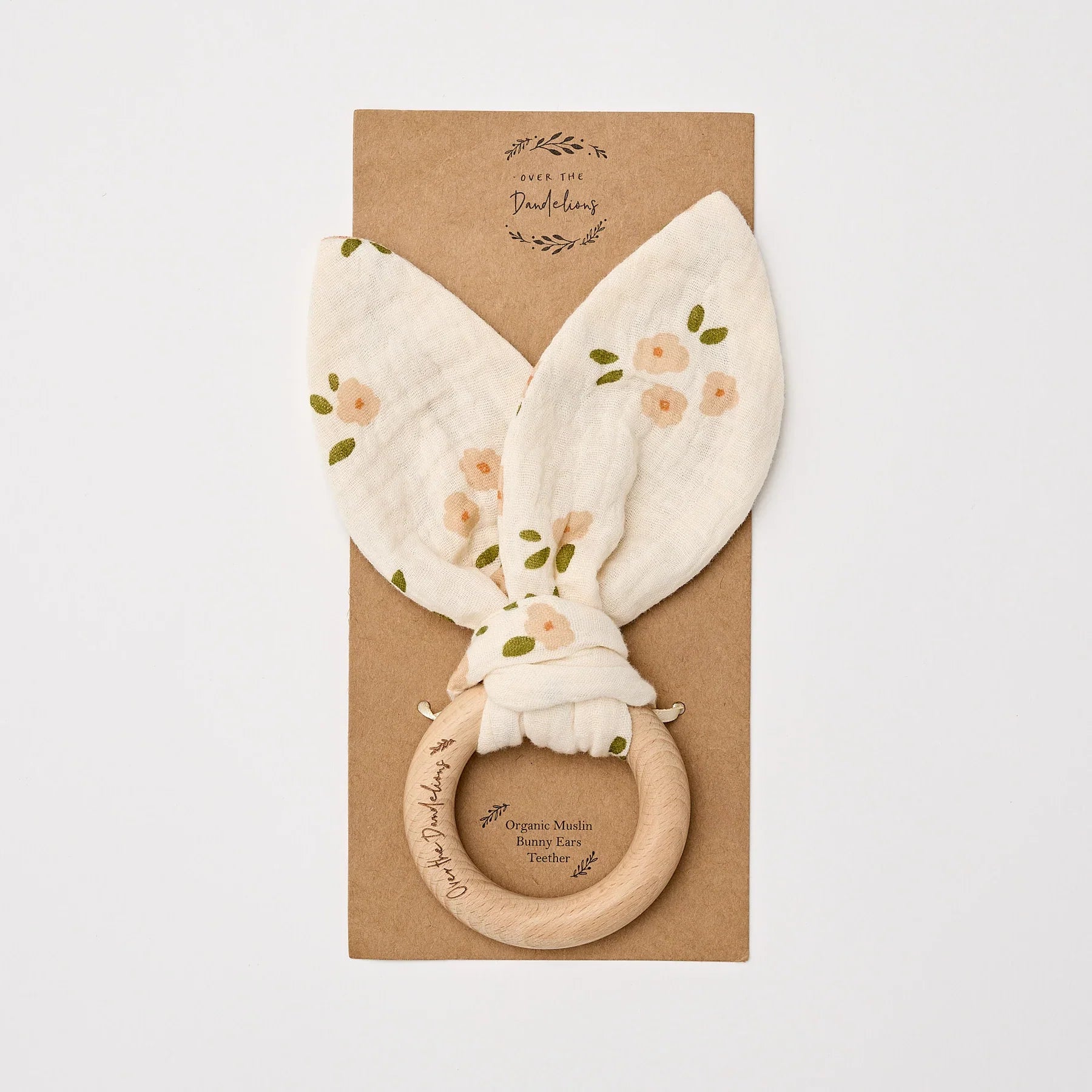 Organic Bunny Ears Teether - Daisy