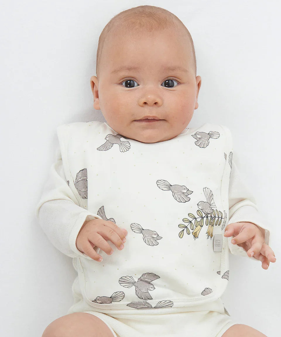 Organic Cotton Lycra Bib - NZ Forest Prints
