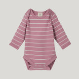 Merino Bodysuit - Blossom Stripe