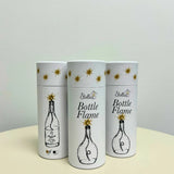 Candle Flame Bottle Light with Wick - Gold