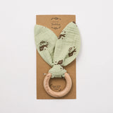 Organic Bunny Ears Teether - Meadow