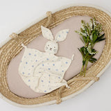Organic Muslin Bunny Lovey - Enchanted Garden