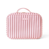 Rosé Pinstripe Cosmetic Bag
