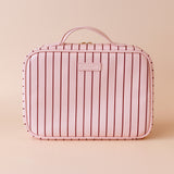 Rosé Pinstripe Cosmetic Bag
