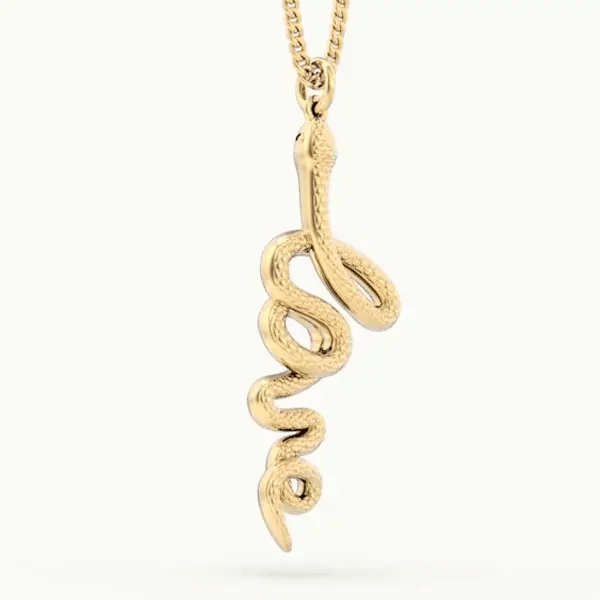 Love Snake 18K Gold plated Necklace