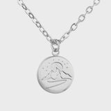 Round Mighty Maunga Necklace - Silver