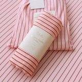 Strawberry Stripe Muslin Wrap Swaddle