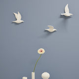 Flying Bird Double Closed - White