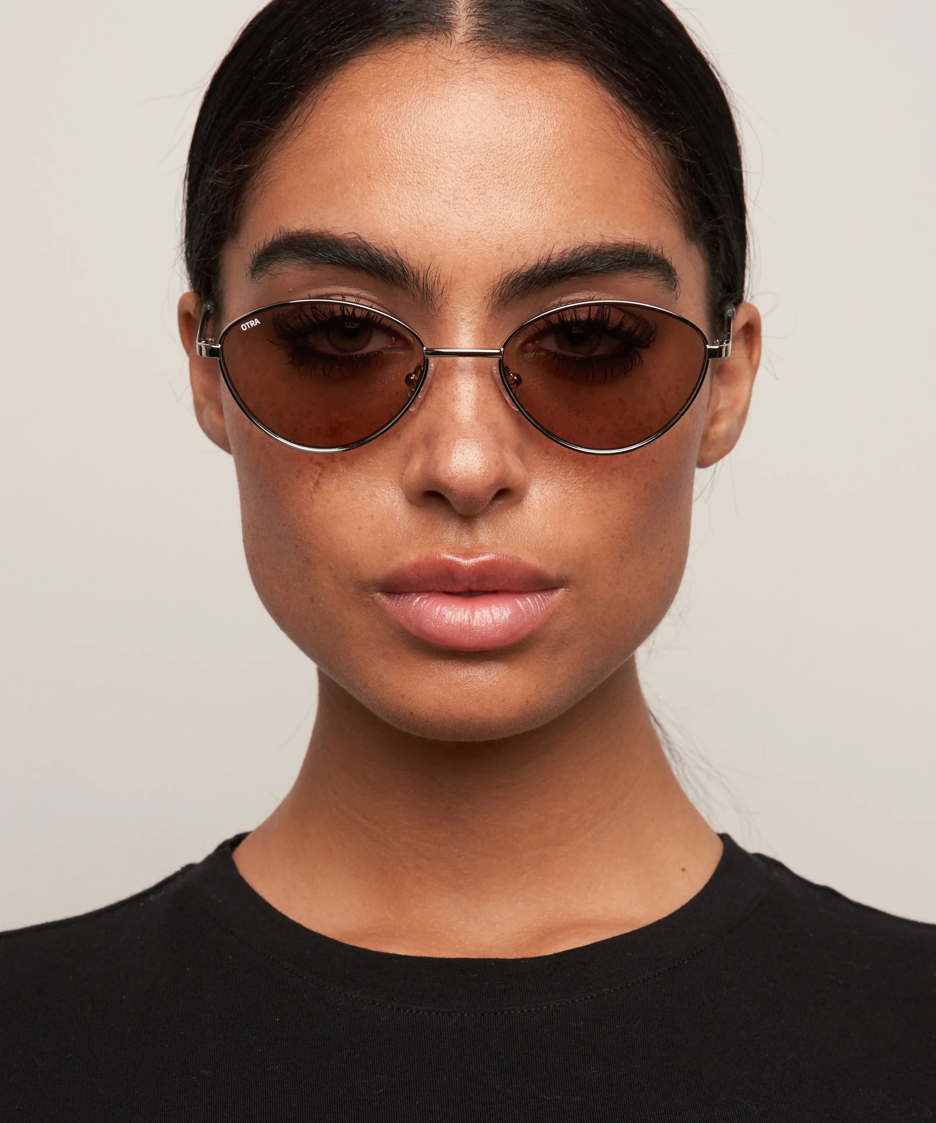 Otra Sunnies - Deja - Silver/ Rose