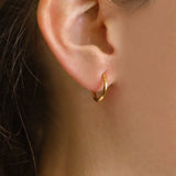 Round Huggie Gold 14mm