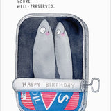 Sardines Birthday - Foil Card