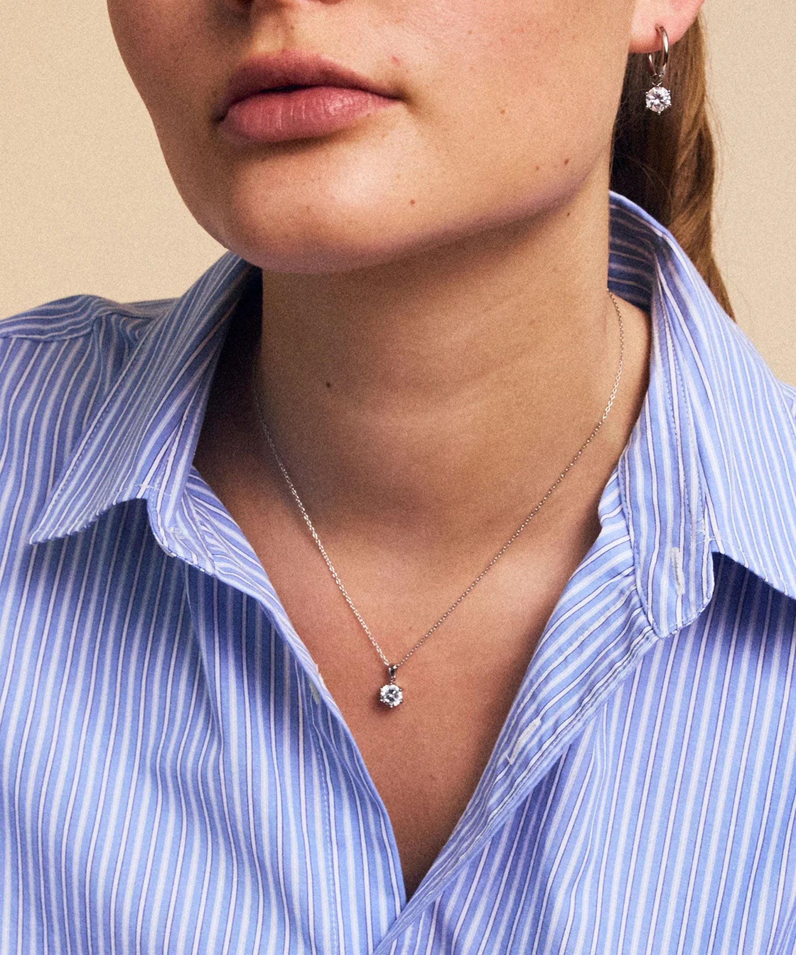 Crown Necklace L Steel