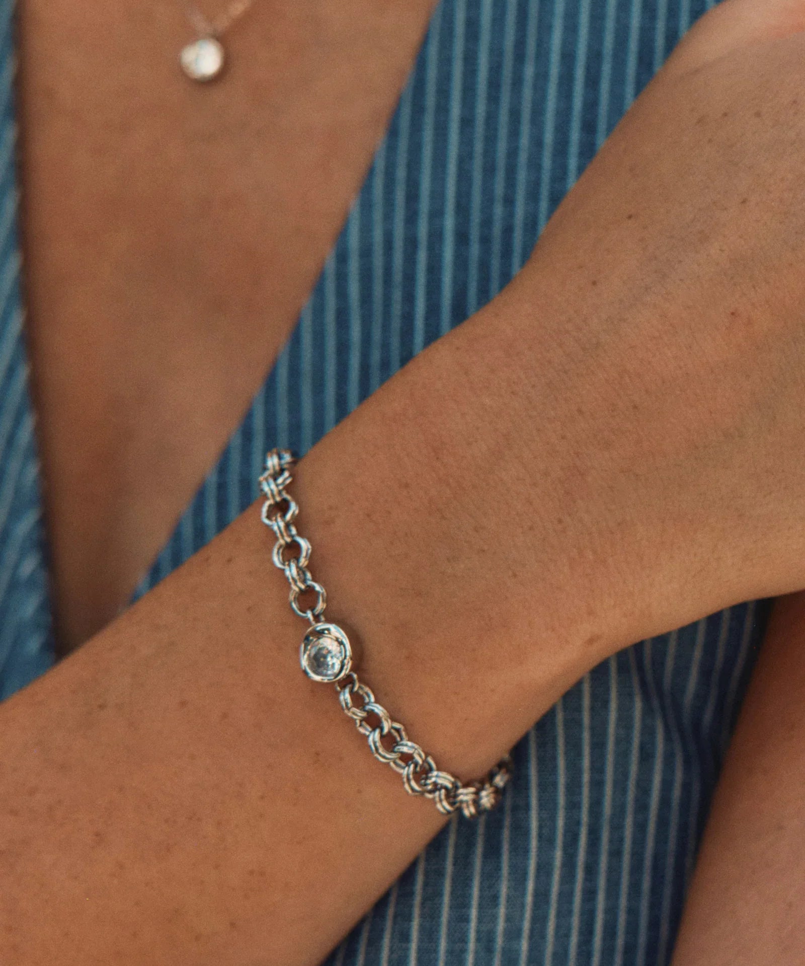 Ocean Gem Bracelet L Steel