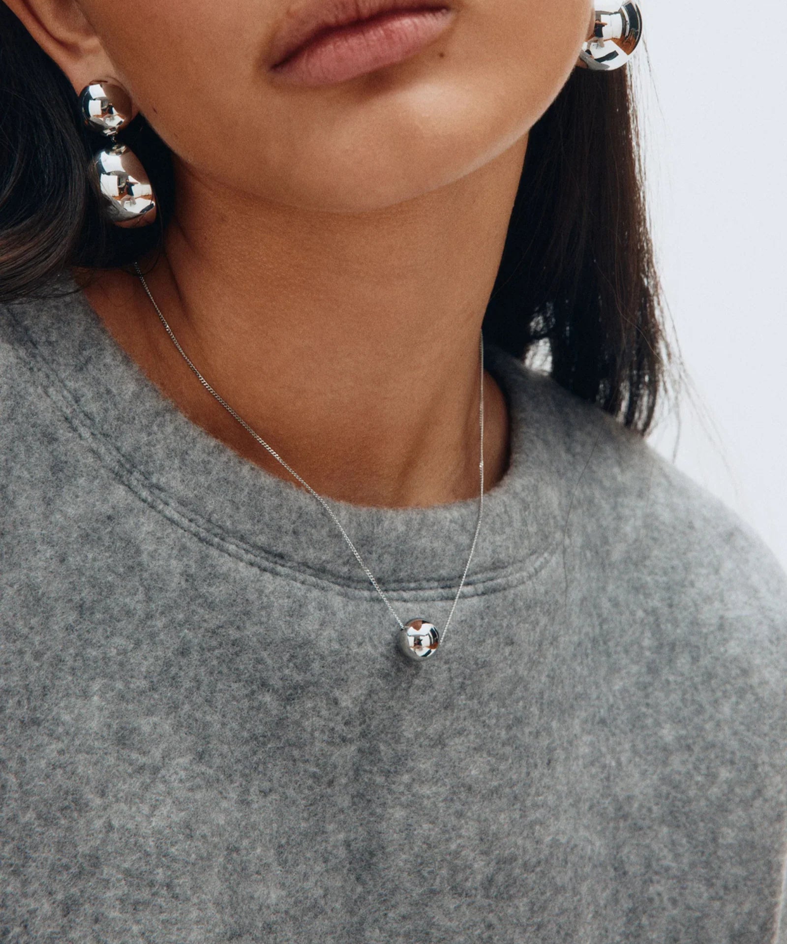 Sphere Necklace S Steel