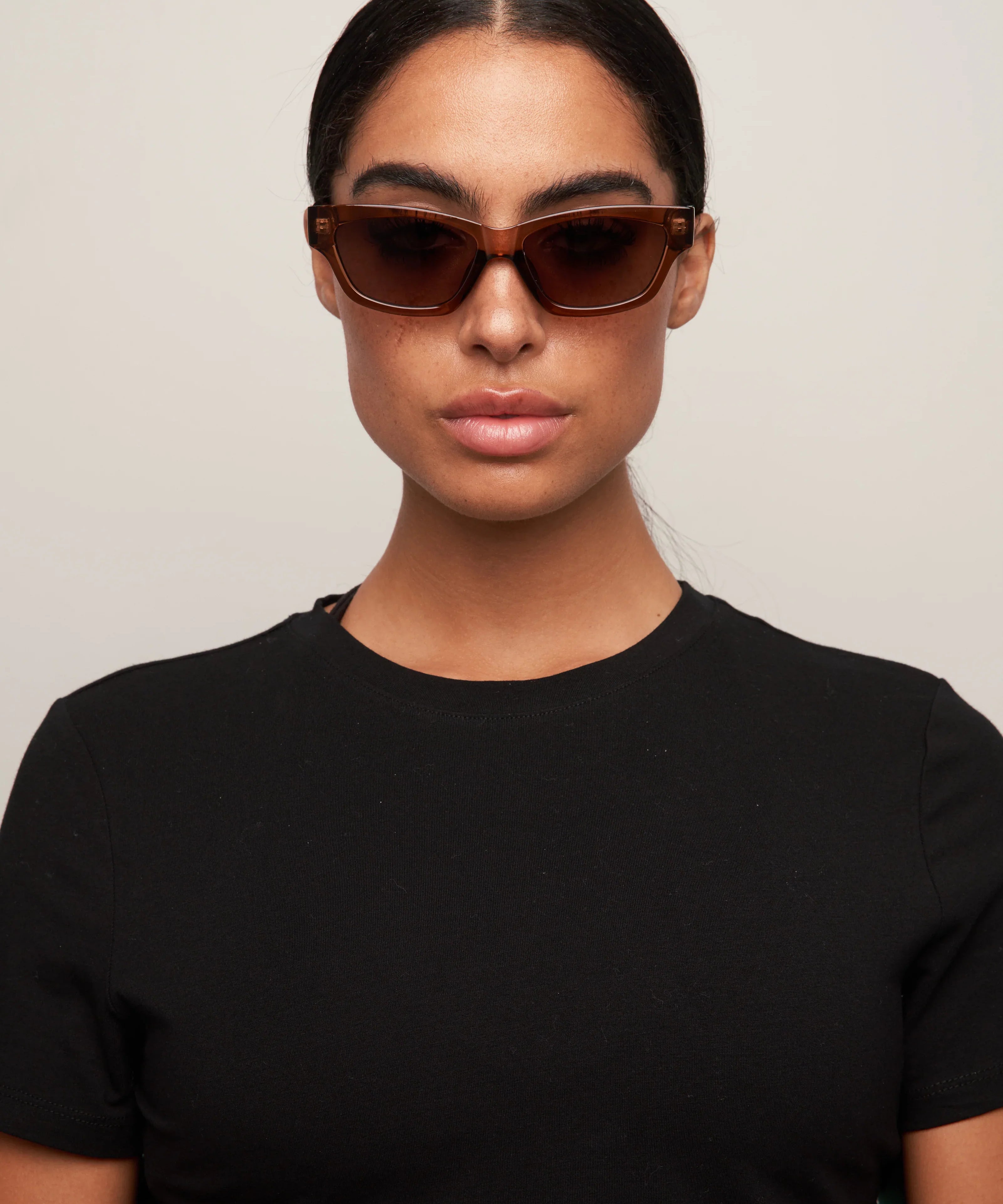 Otra Sunnies - Eden - Trans Maple/ Brown Fade