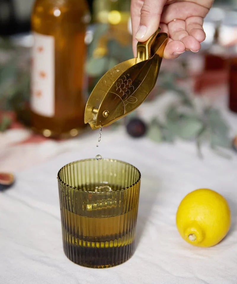 The Scout Lowball Glasses - Set of 2 / Olive