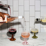The Romy Wine Glasses - Set of 2 / Amber