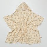 Organic Hooded Towel with Tassel Daisy