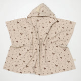 Organic Hooded Towel with Tassel Woodlands