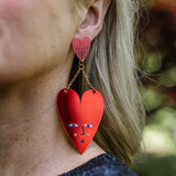 Heart Drops - Earrings