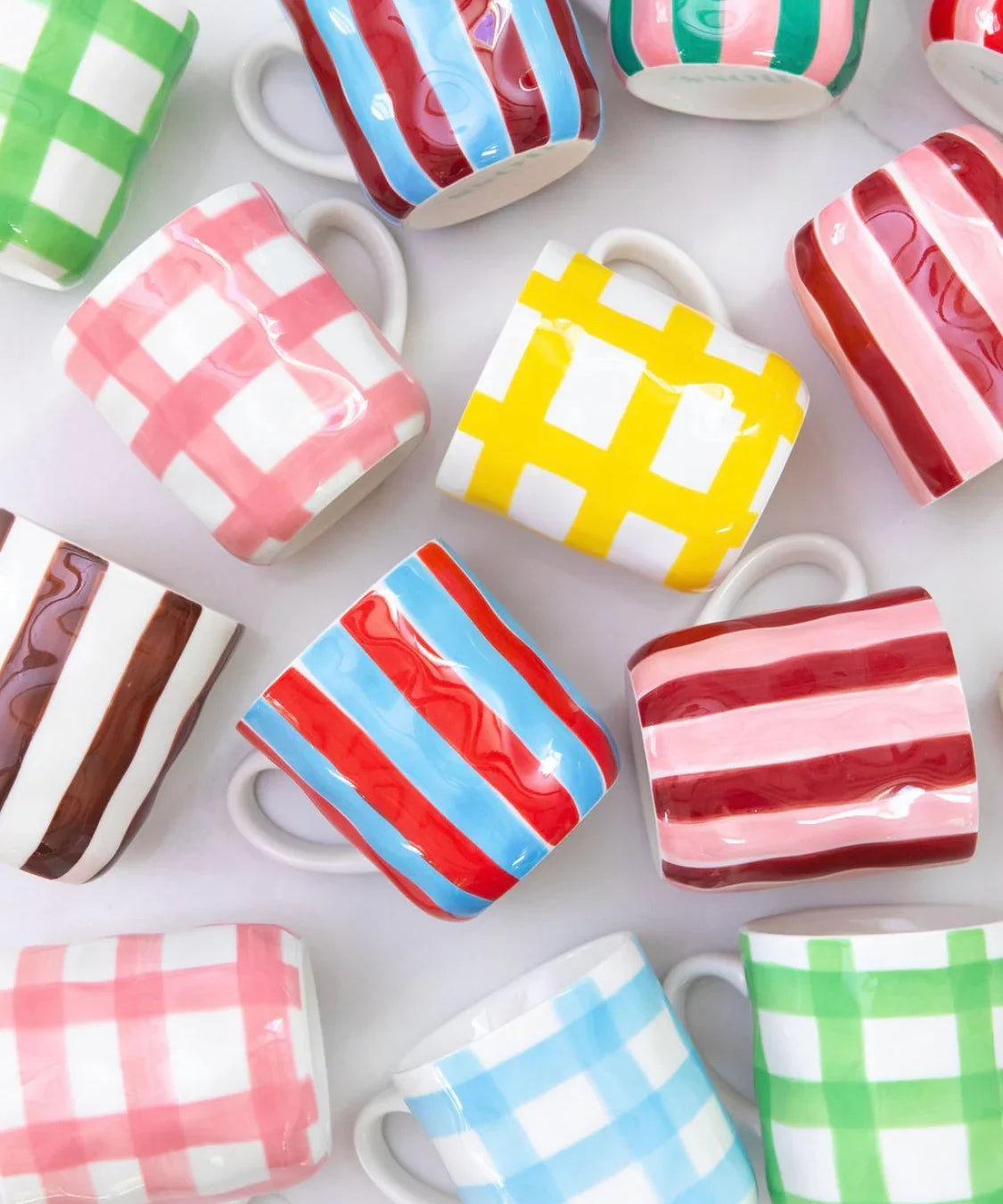 Mug - Pink & Orange Stripe