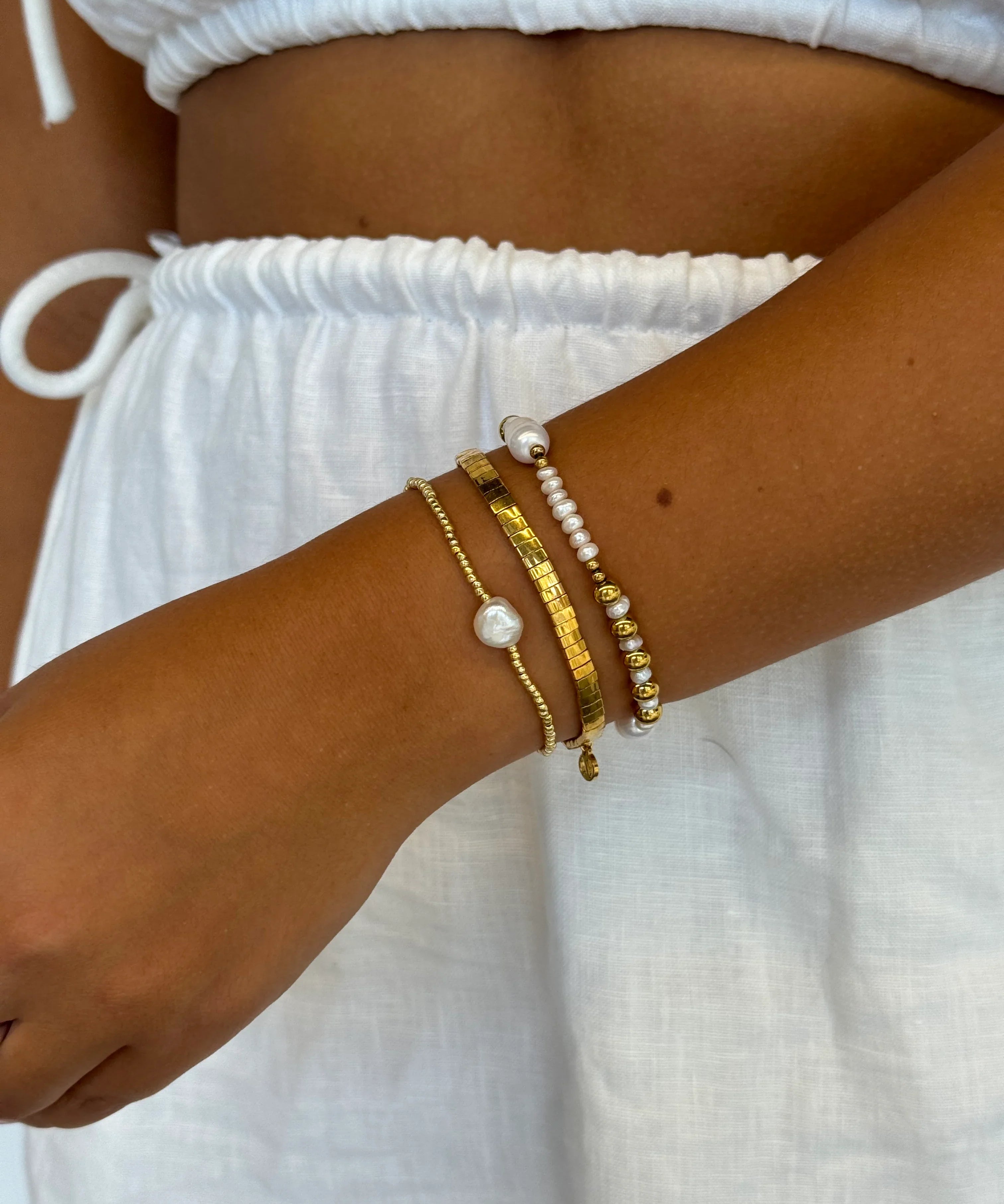 Tile Bracelet - Gold