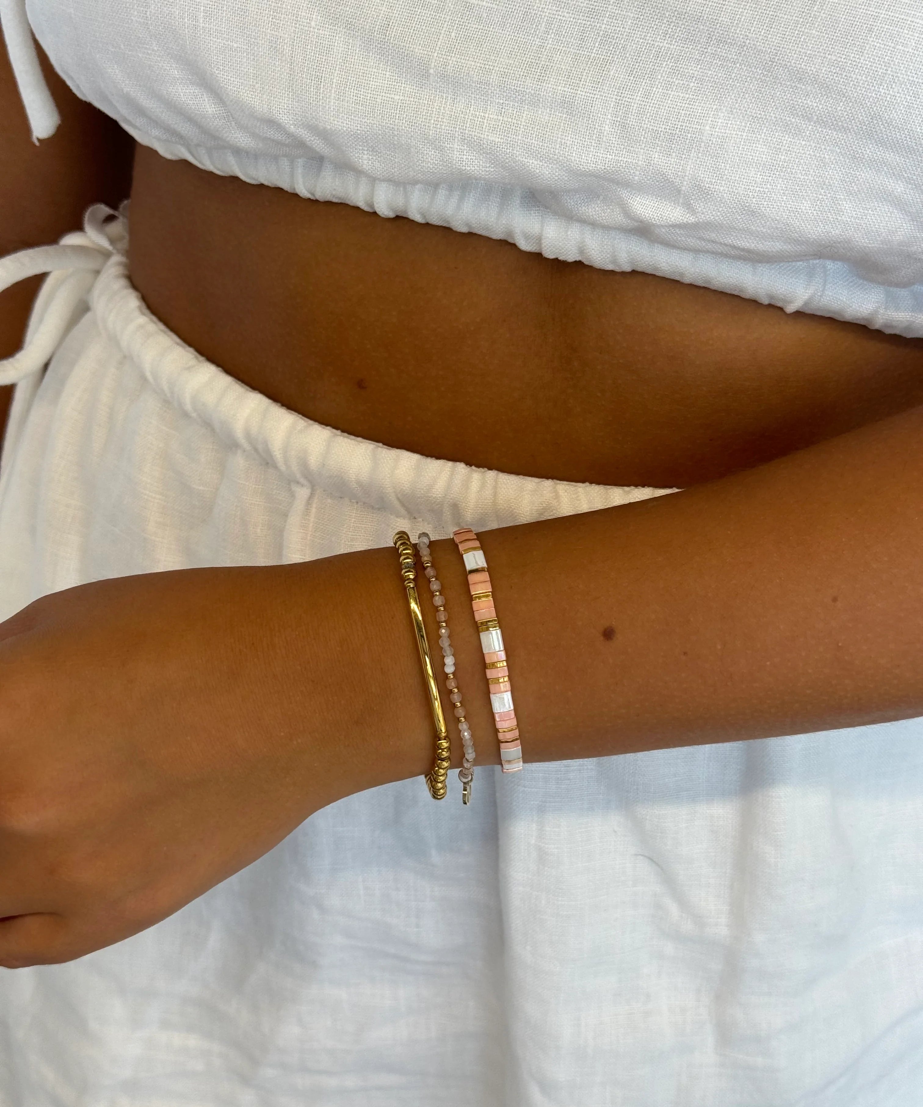 Tile Bracelet - Pink