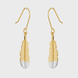 Huia Feather Pendant Earring - Gold