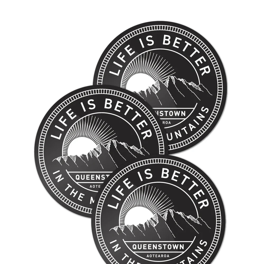 Life is Better Sticker - Black