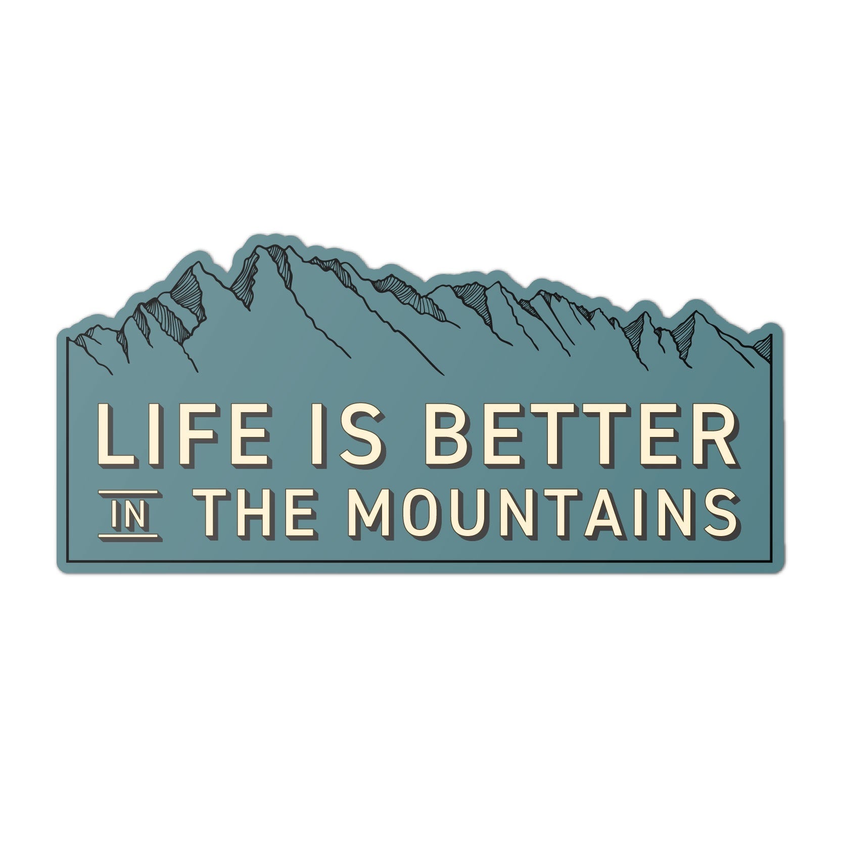 Life is Better Sticker - Blue