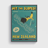 Life is Better - Hit The Slopes A3 Poster Framed