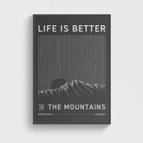 Life is Better - Remarkables Poster A3 Framed