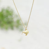 Kiwi Necklace Plated