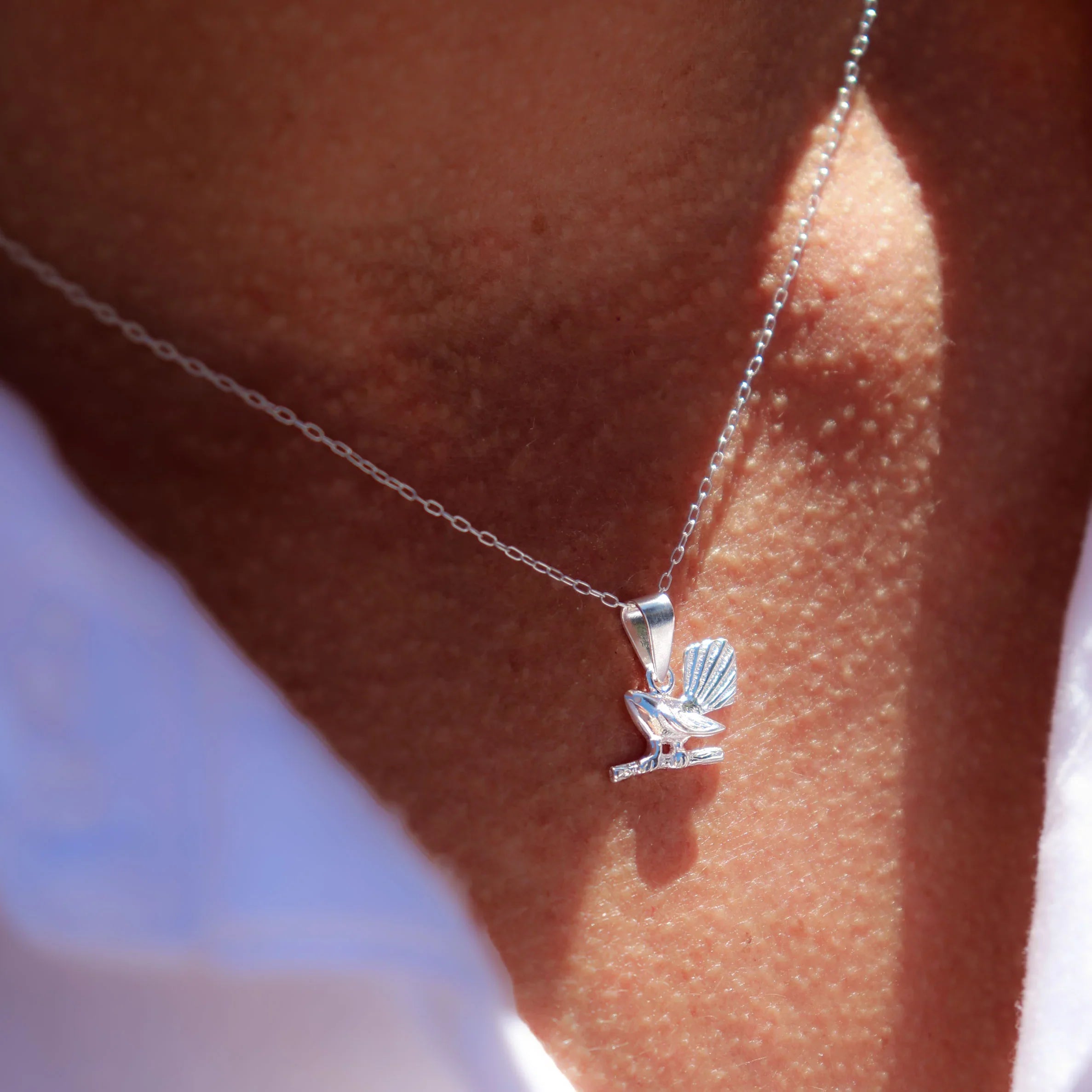 Sterling Silver Fantail Necklace