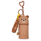 Coin Purse with Key Ring - Teddy Bear