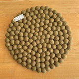Felt Ball Pot Stand Round